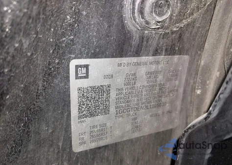 2020 Chevrolet Colorado 4Wd Short Box Z71 from USA, damaged, VIN 1GCGTDEN2L1105039